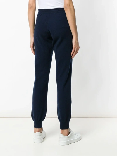 Shop Barrie Romantic Timeless Cashmere Jogging Trousers In Blue