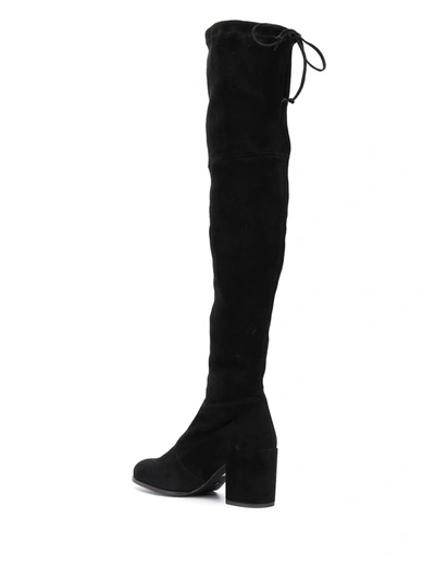 Shop Stuart Weitzman Tieland Thigh-high Boots In Black