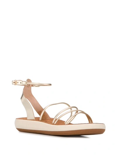 Shop Ancient Greek Sandals Euphemia Strappy Sandals In Gold