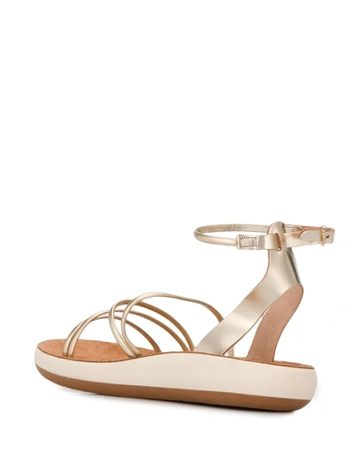 Shop Ancient Greek Sandals Euphemia Strappy Sandals In Gold