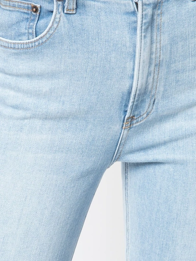 Shop Reformation High & Skinny Jeans In Blue