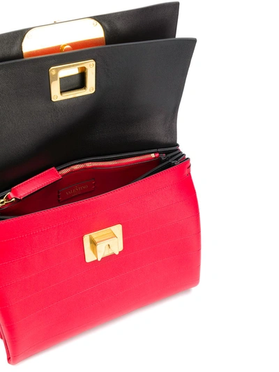 Shop Valentino Vring Shoulder Bag In Red