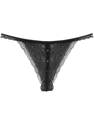 Shop Maison Close Le Petit Secret Open Tanga In Black