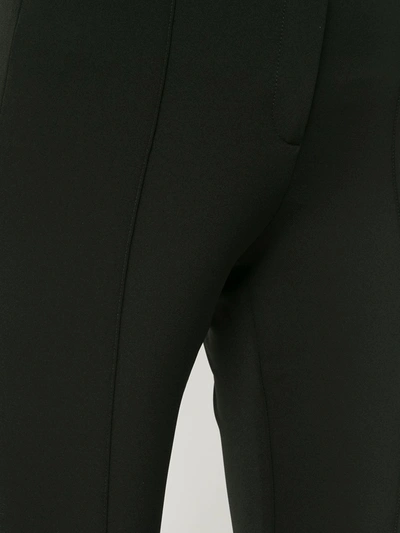 Veronica Beard Hibiscus Black Stretch-twill Trousers In Black