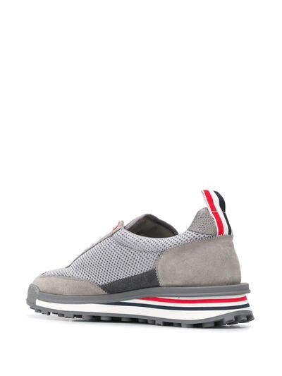 Thom Browne Tech Runner Tessuto Mesh Shoes In Grey