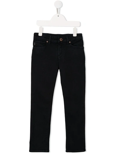 Shop Emporio Armani Mid-rise Skinny Jeans In Blue