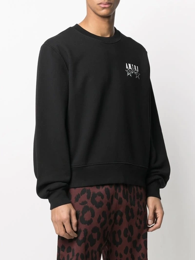 Shop Amiri Chest Logo-print Sweatshirt In Black