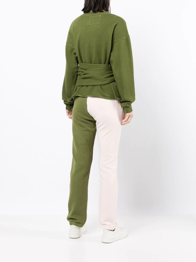 Shop La Detresse Tied-waist Jumper In Grün