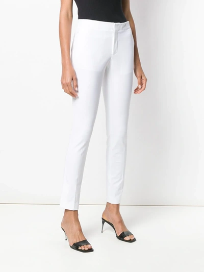 Shop Helmut Lang Skinny Trousers In White