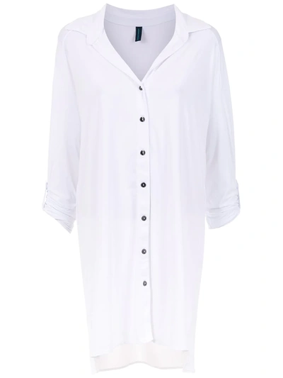 Shop Lygia & Nanny Meline Uv Beach Shirt In White
