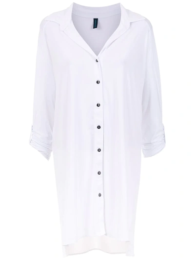 LYGIA & NANNY CAMISA MELINE UV LISO - 白色