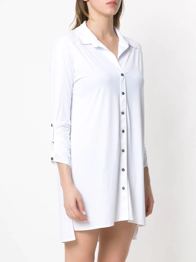 LYGIA & NANNY CAMISA MELINE UV LISO - 白色