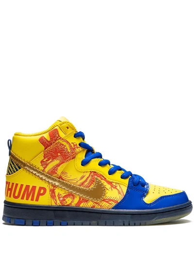 Shop Nike Doernbecher Dunk High Pro Sb Sneakers In Yellow ,blue