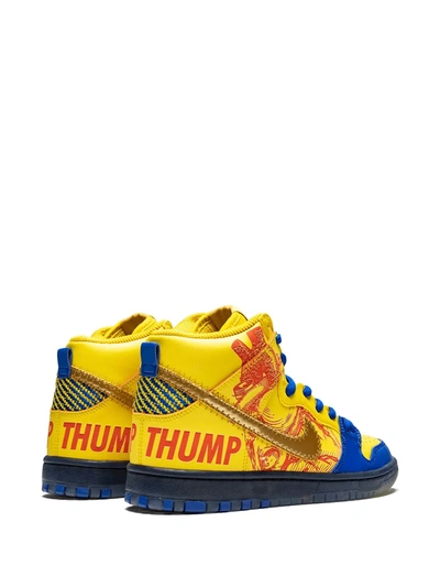 Shop Nike Doernbecher Dunk High Pro Sb Sneakers In Yellow ,blue