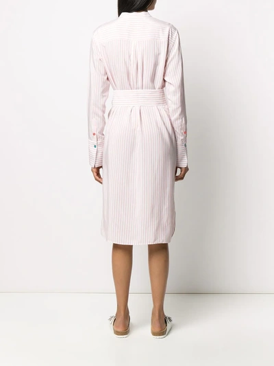 Shop Ps By Paul Smith Striped Shirt Dress In Pink