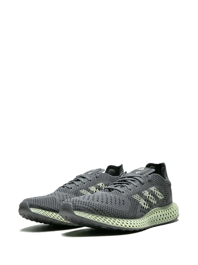 Shop Adidas Originals Consortium 4d Runner "friends And Family" Sneakers In Grey