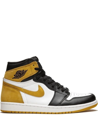 Shop Jordan Air  1 Retro High Og "yellow Ochre" Sneakers In White