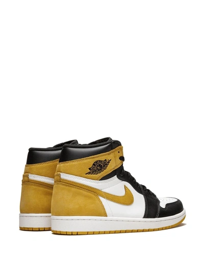 Shop Jordan Air  1 Retro High Og "yellow Ochre" Sneakers In White