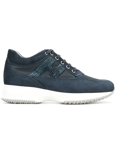 Hogan Interactive Low-top Sneakers In Blue