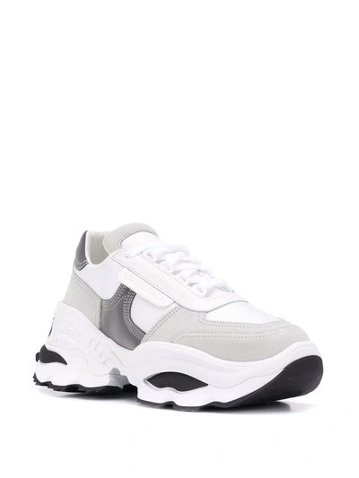 Shop Dsquared2 Colour Block Sneakers In White