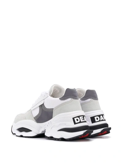 DSQUARED2 COLOUR BLOCK SNEAKERS - 白色