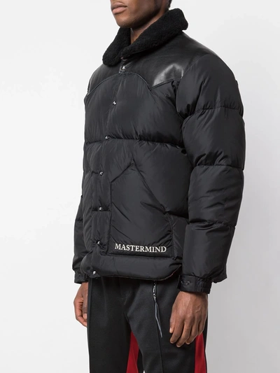 Mastermind Japan Mastermind World Black Rocky Mountain Featherbed Edition Down Christy Jacket In Black