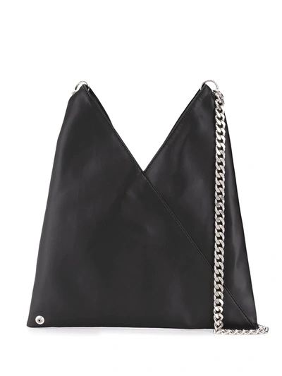 Shop Mm6 Maison Margiela Japanese Shoulder Bag In Black