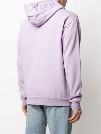 Shop Bornxraised Embroidered Logo Hoodie In Purple