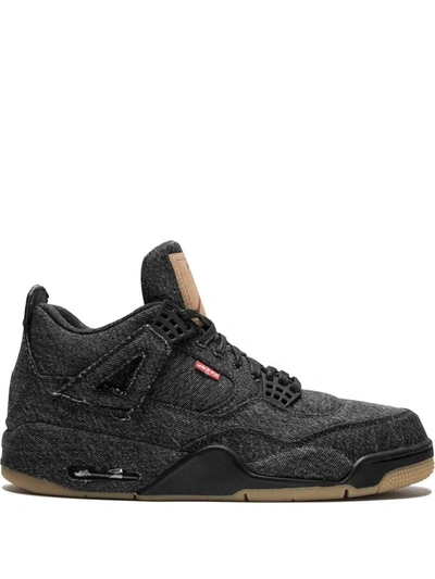 Shop Jordan X Levi's Air  4 Retro Nrg "black Levis" Sneakers