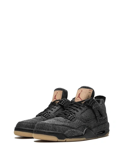 Jordan X Levi's Air  4 Retro Nrg "black Levis" Sneakers In Black