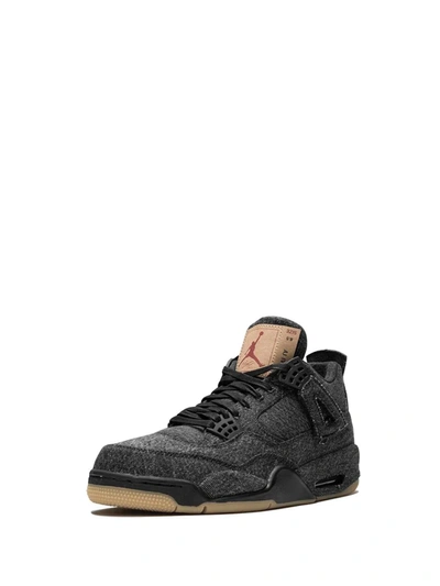 Shop Jordan X Levi's Air  4 Retro Nrg "black Levis" Sneakers