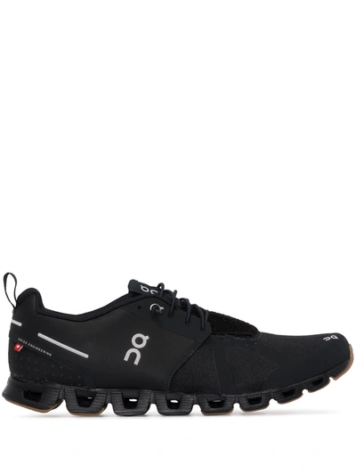 Shop On Running Cloud Terry Sneakers In Black