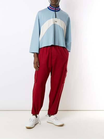 Shop Àlg Chino Cargo Trousers In Red