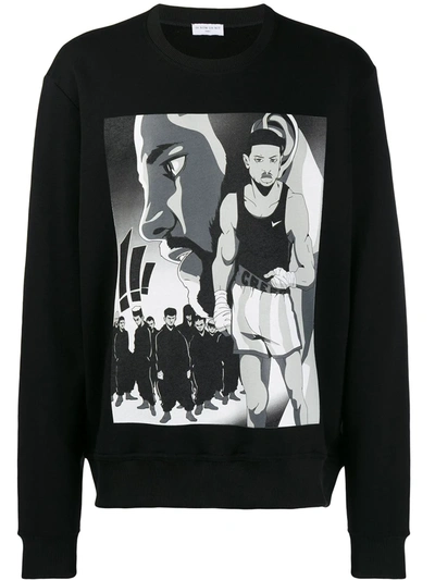 Shop Ih Nom Uh Nit Creed Print Sweatshirt In Black