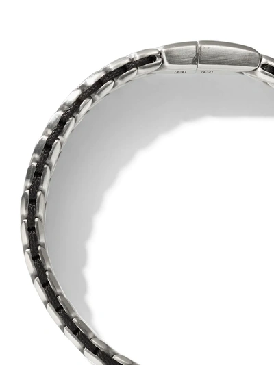Shop David Yurman Sterling Silver Chevron Woven Bracelet