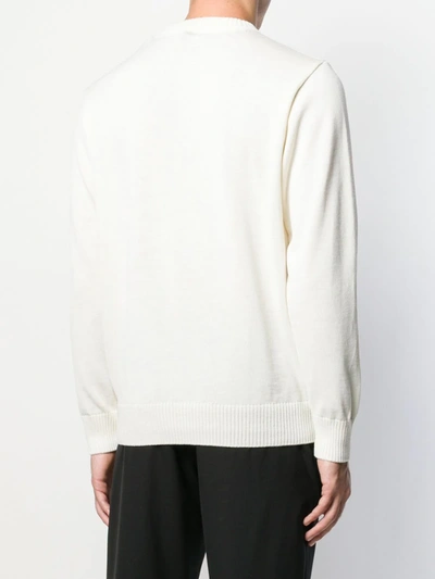 Paul & Shark Button Shoulder Jumper In White