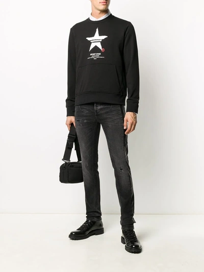 Shop Neil Barrett Graphic-print Sweatshirt In Black