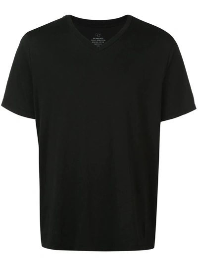 Shop Save Khaki United Relaxed V-neck T-shirt In Black