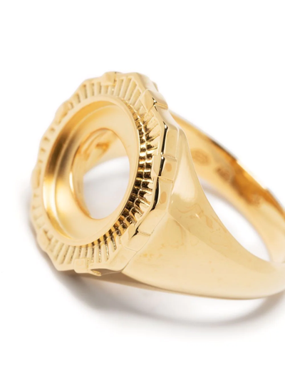 Maria Black Pop Moss Ring In 金色