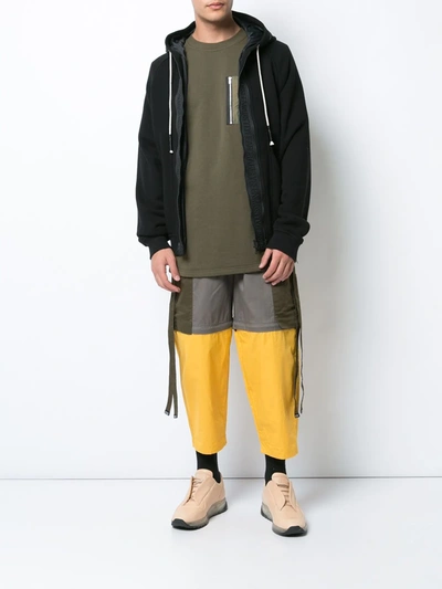 Mostly Heard Rarely Seen Cotton Hoodie With Logo Taping In Black