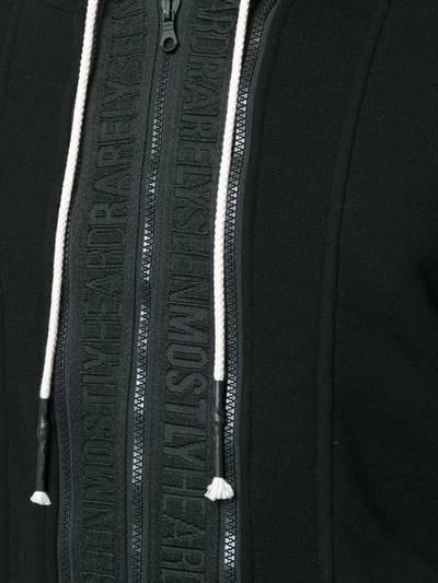 Mostly Heard Rarely Seen Cotton Hoodie With Logo Taping In Black