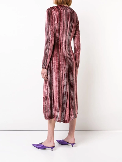 Shop Sies Marjan Textured Flared Dress In Pink