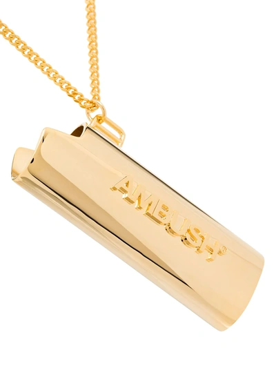 Ambush Gold Tone Large Lighter Case Necklace In Gold