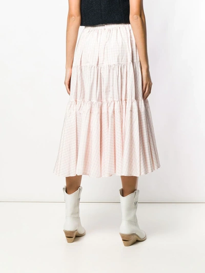 Shop Calvin Klein 205w39nyc Full Midi Skirt In Pink