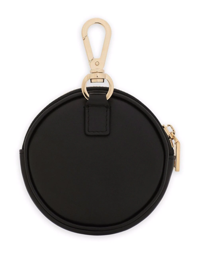 Shop Dolce & Gabbana Dg-logo Leather Coin Purse In Black