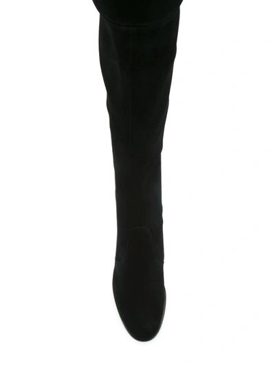 Shop Stuart Weitzman Tieland Over-the-knee Boots In Black