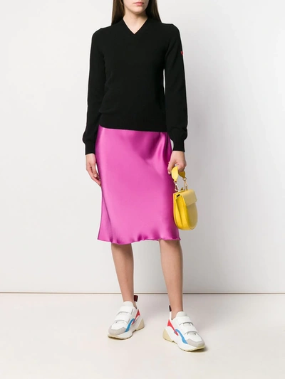 Comme Des Garçons Play Classic Knit Sweater In Black