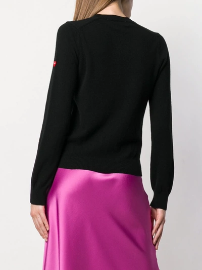 Comme Des Garçons Play Classic Knit Sweater In Black