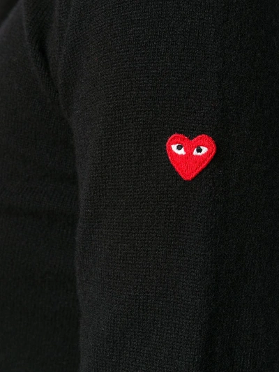Comme Des Garçons Play Classic Knit Sweater In Black