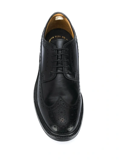 Shop Officine Creative Lace-up Brogues In Black